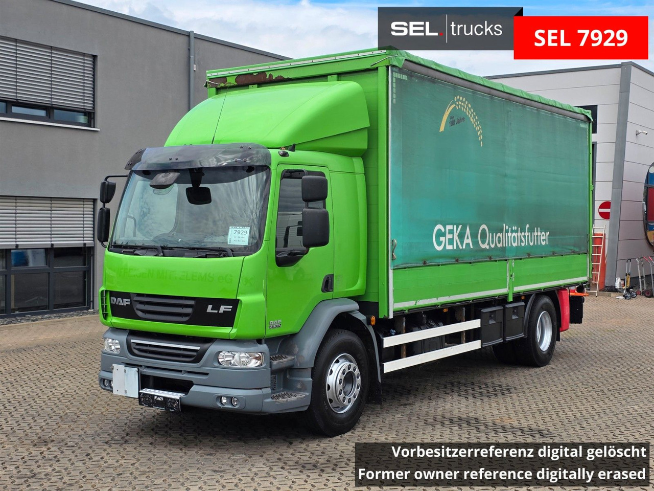 DAF FA LF 55.300 / Ladebordwand + Kofferseite - Camion à rideaux coulissants: photos 1 DAF FA LF 55.300 / Ladebordwand + Kofferseite - Camion à rideaux coulissants: photos 1