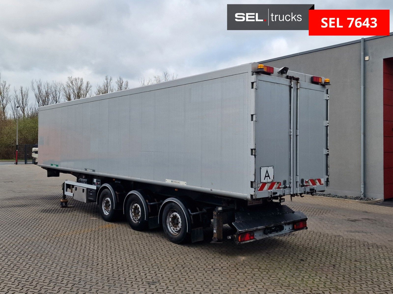 Semi-remorque benne H&W HWDKSK38 / Glasrecycling / Kran / Lenkachse: photos 7 Semi-remorque benne H&W HWDKSK38 / Glasrecycling / Kran / Lenkachse: photos 7