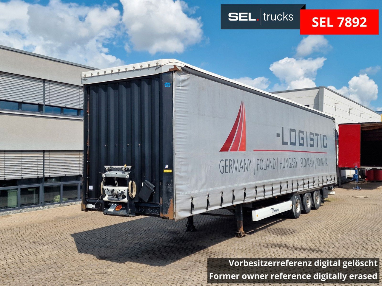 Krone SD / Hubdach / EDSCHA / Mega / Liftachse - Semi-remorque rideaux coulissants: photos 1 Krone SD / Hubdach / EDSCHA / Mega / Liftachse - Semi-remorque rideaux coulissants: photos 1