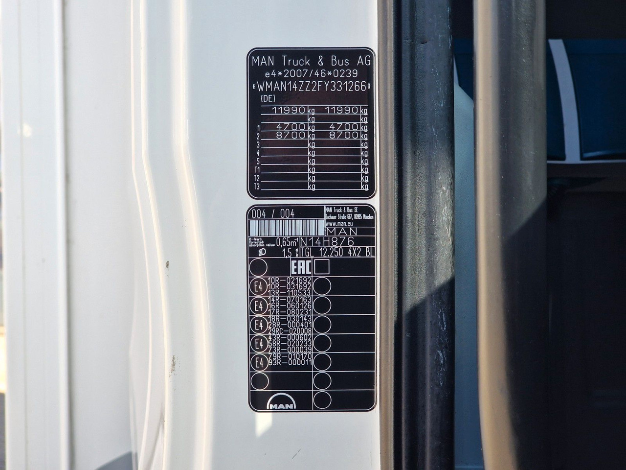 Camion frigorifique MAN TGL 12.250 4X2 BL / Ladebordwand: photos 15 Camion frigorifique MAN TGL 12.250 4X2 BL / Ladebordwand: photos 15