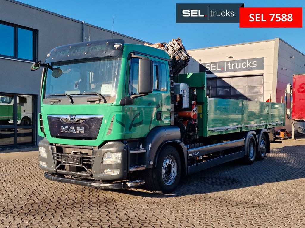 MAN TGS 26.460 6X2-4 BL / Intarder / Atlas 172.3E-A4 - Camion grue, Camion plateau: photos 1 MAN TGS 26.460 6X2-4 BL / Intarder / Atlas 172.3E-A4 - Camion grue, Camion plateau: photos 1