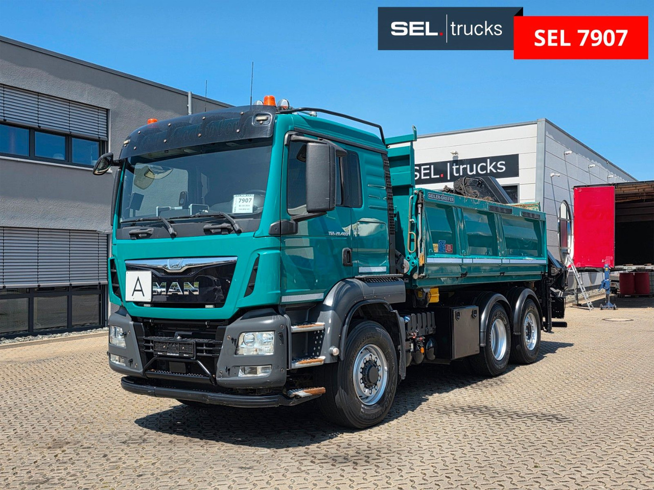 MAN TGS 28.480 6X4H-4 BL /HIAB /Fernbed. / Lenkachse - Camion benne, Camion grue: photos 3 MAN TGS 28.480 6X4H-4 BL /HIAB /Fernbed. / Lenkachse - Camion benne, Camion grue: photos 3