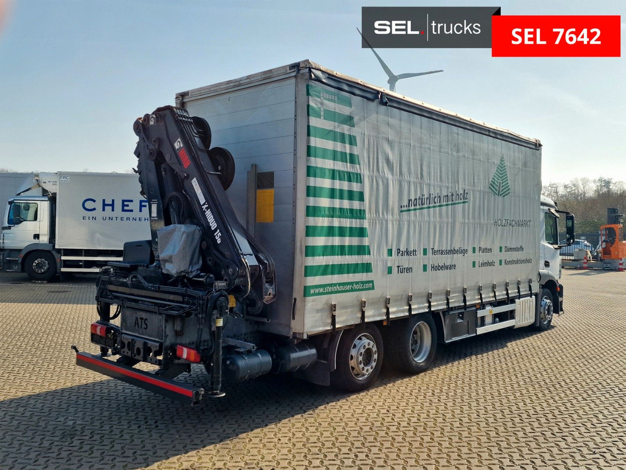 Camion grue Mercedes-Benz Antos 2540 / Fernbedienung / Lenkachse: photos 6