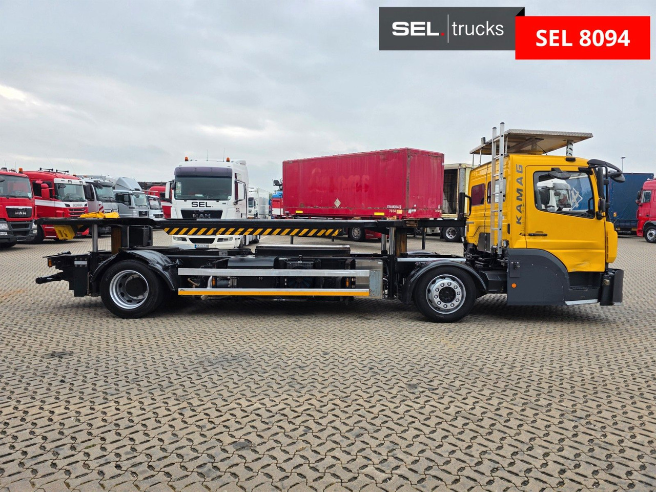 Mercedes-Benz Kamag WBH 25 / Umsetzer Sattelplatte - Camion porte-conteneur/ Caisse mobile: photos 4 Mercedes-Benz Kamag WBH 25 / Umsetzer Sattelplatte - Camion porte-conteneur/ Caisse mobile: photos 4