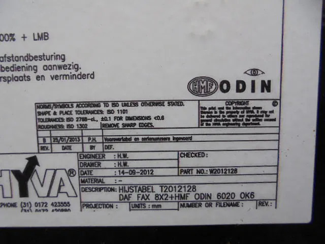 Camion plateau, Camion grue DAF FAD 85-460 8X4: photos 18