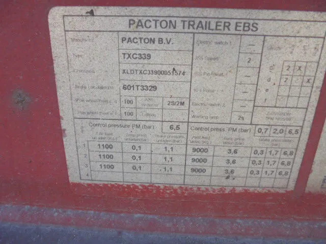 Semi-remorque porte-conteneur/ Caisse mobile Pacton TXC339 NL TRAILERS 45FT: photos 20