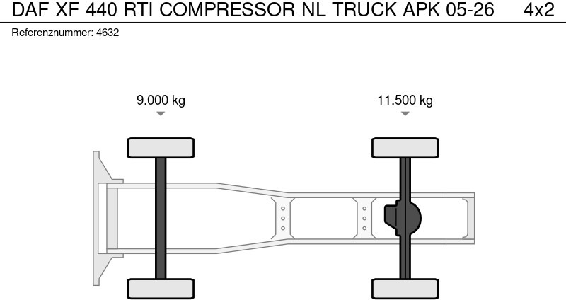 Tracteur routier DAF XF 440 RTI COMPRESSOR NL TRUCK APK 05-26: photos 18