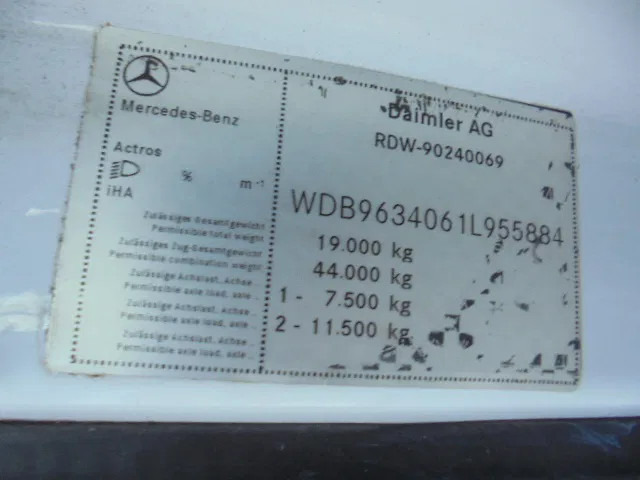 Crédit-bail Mercedes-Benz Actros 1842 LS NL TRUCK Mercedes-Benz Actros 1842 LS NL TRUCK: photos 18