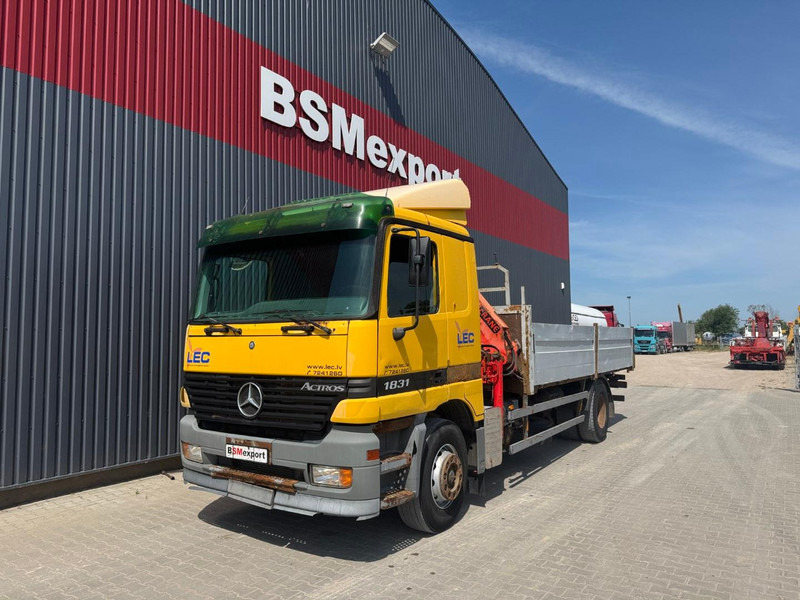 Mercedes-Benz Actros 1831, no crane - Camion plateau: photos 1 Mercedes-Benz Actros 1831, no crane - Camion plateau: photos 1