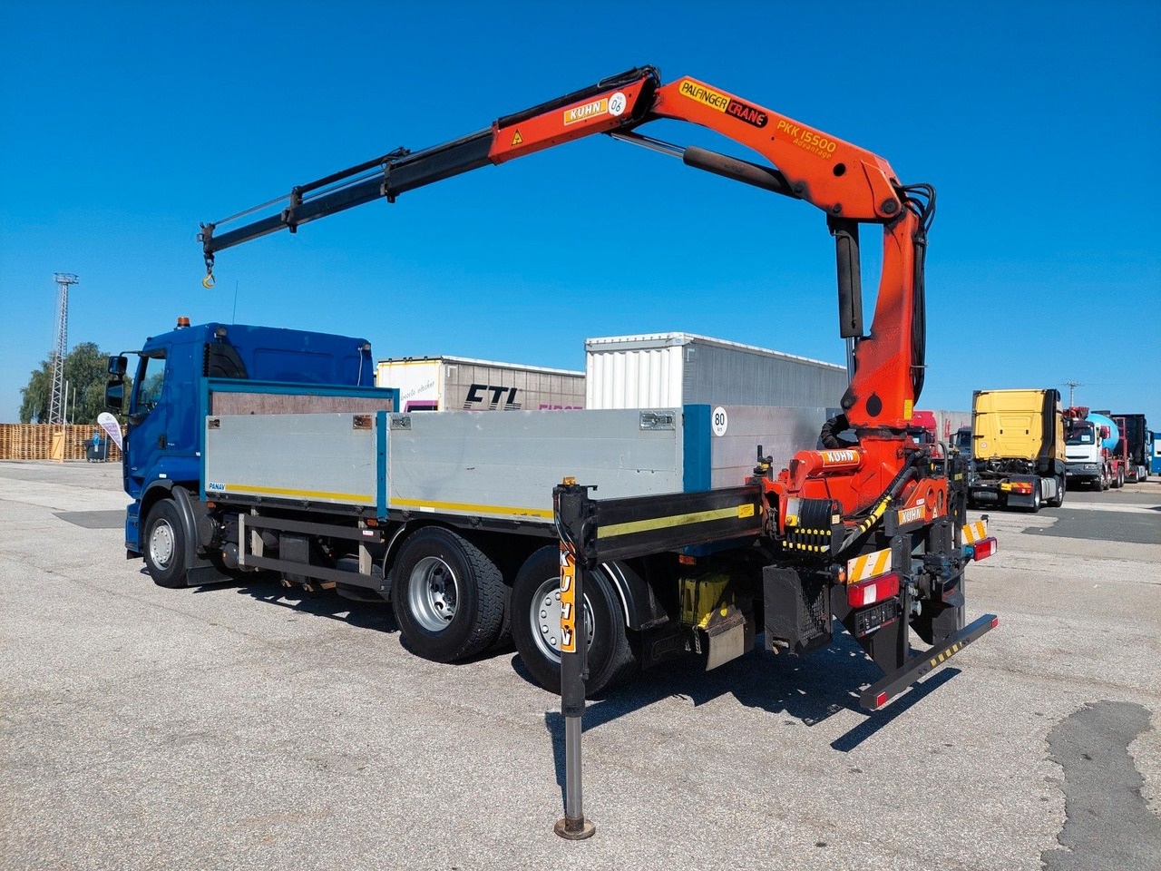 Renault Premium DXI R450.26 HR Palfinger PK 15.500 - Camion plateau, Camion grue: photos 3 Renault Premium DXI R450.26 HR Palfinger PK 15.500 - Camion plateau, Camion grue: photos 3
