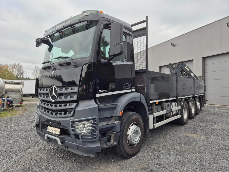 Mercedes-Benz Arocs 3240 8X4 - HIAB 166E-5 HIPRO WITH REMOTE CONTROL - ROTATOR - Camion plateau, Camion grue: photos 1 Mercedes-Benz Arocs 3240 8X4 - HIAB 166E-5 HIPRO WITH REMOTE CONTROL - ROTATOR - Camion plateau, Camion grue: photos 1