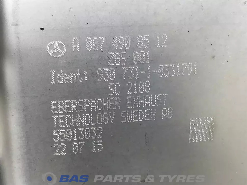 Mercedes-Benz Uitlaatdemper Mercedes A 007 490 85 12 - Catalyseur pour Camion: photos 5 Mercedes-Benz Uitlaatdemper Mercedes A 007 490 85 12 - Catalyseur pour Camion: photos 5