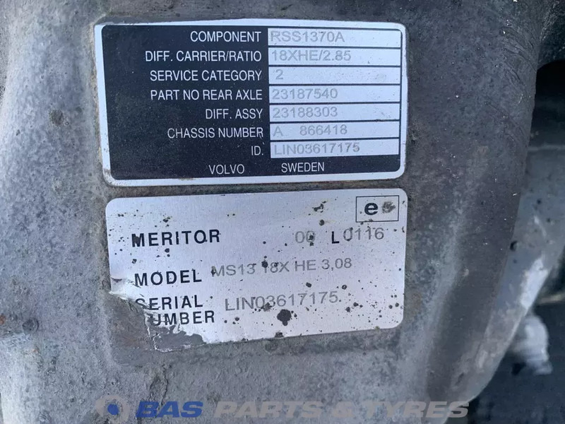 Meritor Differentieel Volvo RSS1370A 23194000 - Différentiel pour Camion: photos 5 Meritor Differentieel Volvo RSS1370A 23194000 - Différentiel pour Camion: photos 5