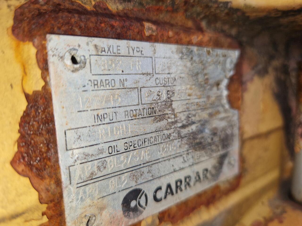 EJES CARRARO 852 FR PAR CASE 1288 - Essieu et pièces pour Engins de chantier: photos 3 EJES CARRARO 852 FR PAR CASE 1288 - Essieu et pièces pour Engins de chantier: photos 3