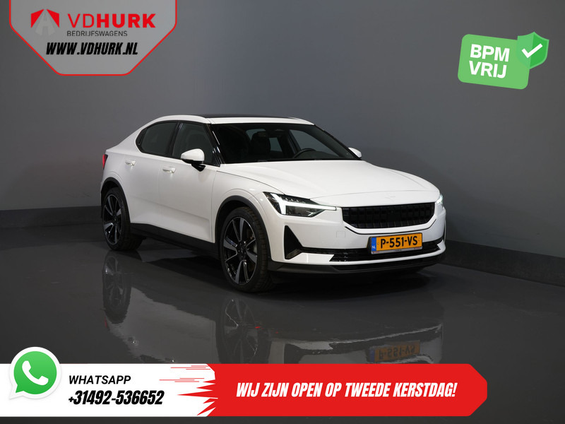 Polestar 2 Long Range 78 kWh 551 WLTP LED/ Adapt.Cruise/ Pano/ Stuurverw./ Stoelverw./ Memory/ Navi/ Carplay/ Climate/ Camera/ 20'' LMV - Berline: photos 1 Polestar 2 Long Range 78 kWh 551 WLTP LED/ Adapt.Cruise/ Pano/ Stuurverw./ Stoelverw./ Memory/ Navi/ Carplay/ Climate/ Camera/ 20'' LMV - Berline: photos 1