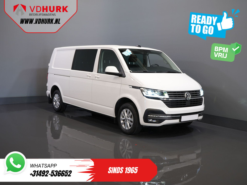 Volkswagen Transporter 2.0 TDI 150 pk Aut. L2 DC Dubbel Cabine BPM VRIJ! Ready2Go 2xSchuifdeur/ Adapt Cruise/ LED/ Standkachel/ Stoelverw./ Carplay/ Ca - Fourgonnette, Utilitaire double cabine: photos 1 Volkswagen Transporter 2.0 TDI 150 pk Aut. L2 DC Dubbel Cabine BPM VRIJ! Ready2Go 2xSchuifdeur/ Adapt Cruise/ LED/ Standkachel/ Stoelverw./ Carplay/ Ca - Fourgonnette, Utilitaire double cabine: photos 1