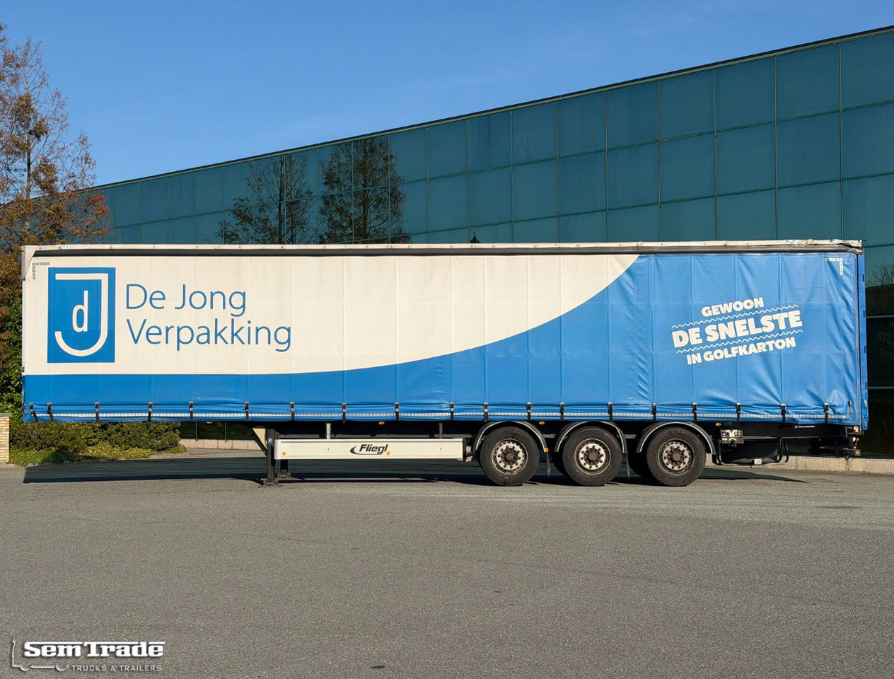 Fliegl SDS 350 Lift Axle Disc Brakes Sliding Sides + Roof TOP Condition - Semi-remorque rideaux coulissants: photos 2 Fliegl SDS 350 Lift Axle Disc Brakes Sliding Sides + Roof TOP Condition - Semi-remorque rideaux coulissants: photos 2