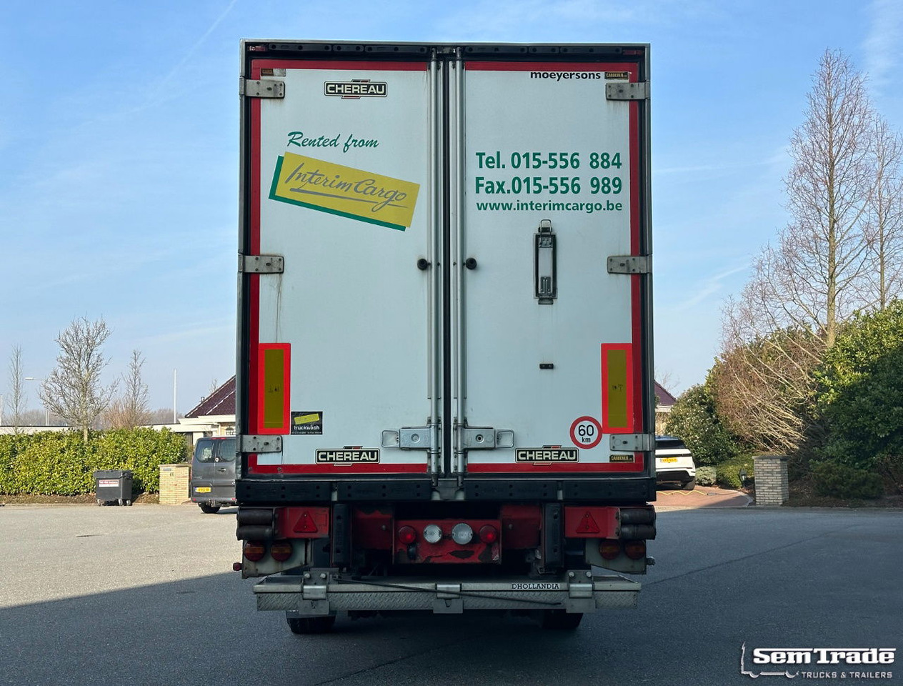 Renders Chereau Carrier Maxima 1300 Steering Axle Tail Lift Belgium Trailer - Semi-remorque frigorifique: photos 4 Renders Chereau Carrier Maxima 1300 Steering Axle Tail Lift Belgium Trailer - Semi-remorque frigorifique: photos 4