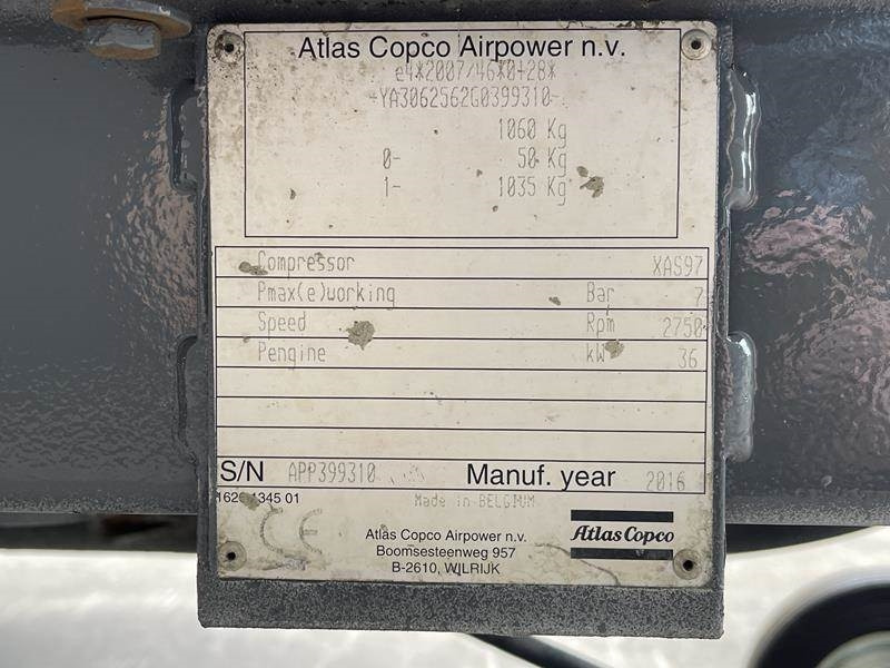 Atlas-Copco XAS 97 DD - N - Compresseur d'air: photos 5 Atlas-Copco XAS 97 DD - N - Compresseur d'air: photos 5