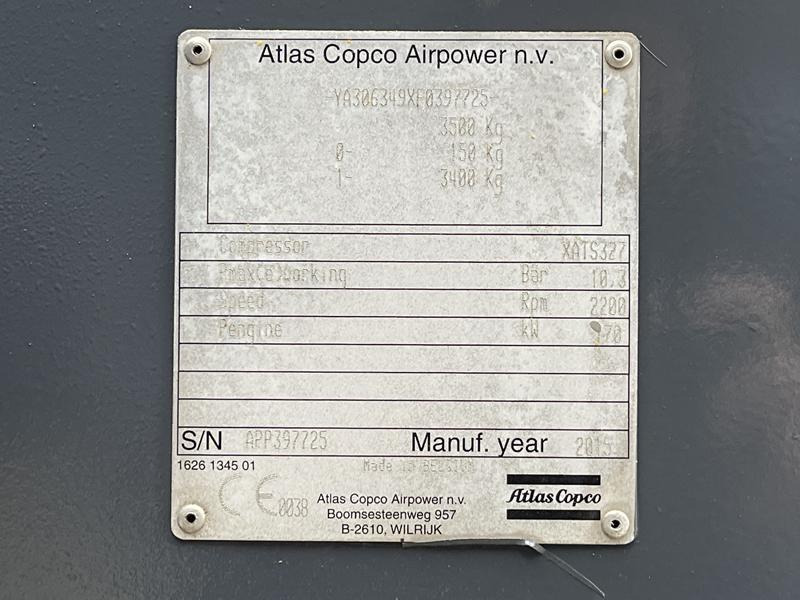 Compresseur d'air Atlas-Copco XATS 327 MD - N: photos 9