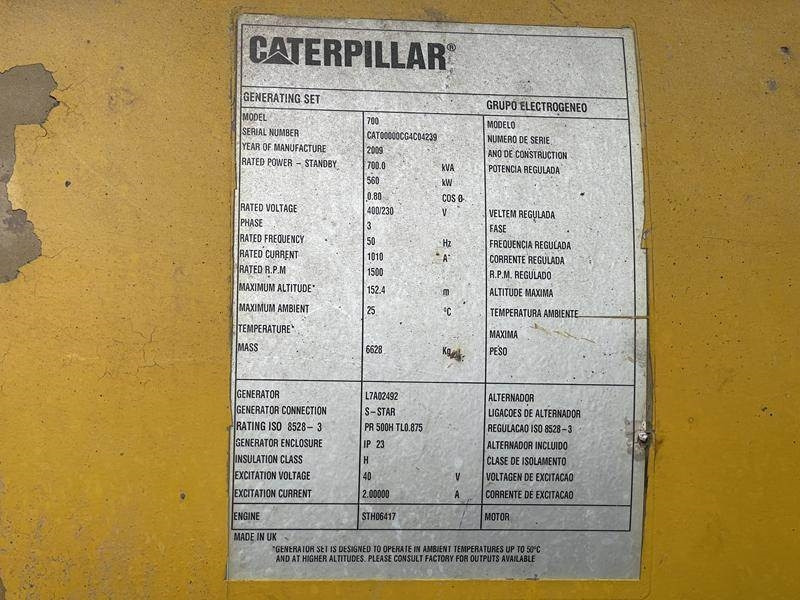 Cat C 18 - 700 - Groupe électrogène: photos 3 Cat C 18 - 700 - Groupe électrogène: photos 3