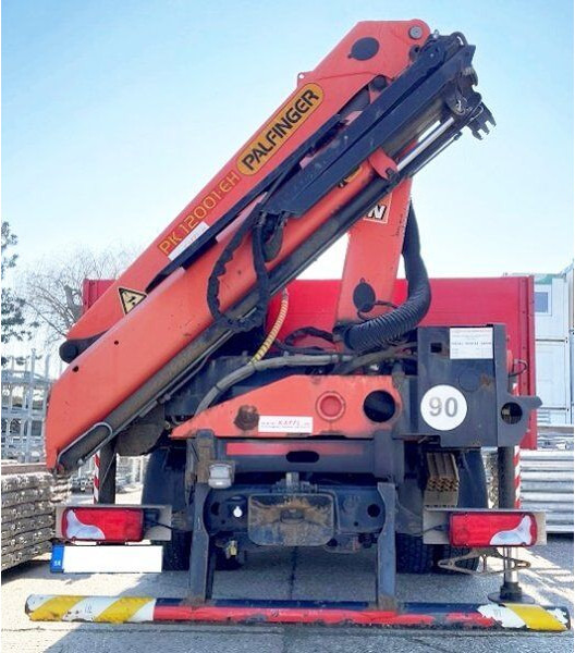 MAN 6m TGM 18.340 +Palfinger 12001 radio - Camion plateau, Camion grue: photos 5 MAN 6m TGM 18.340 +Palfinger 12001 radio - Camion plateau, Camion grue: photos 5