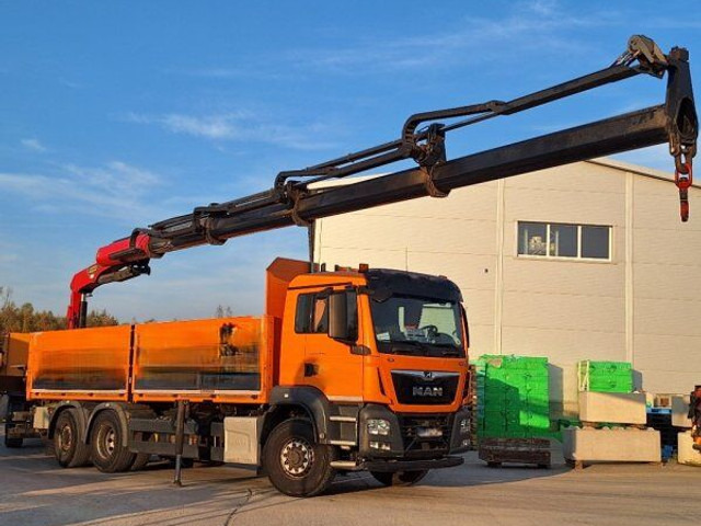 MAN TGS 26.440 - Camion plateau, Camion grue: photos 2 MAN TGS 26.440 - Camion plateau, Camion grue: photos 2