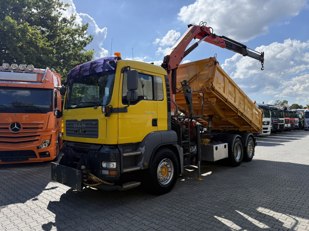 MAN TGA 26.360 6X2 Kipper Kran Palfinger 15500 - Camion benne, Camion grue: photos 1 MAN TGA 26.360 6X2 Kipper Kran Palfinger 15500 - Camion benne, Camion grue: photos 1