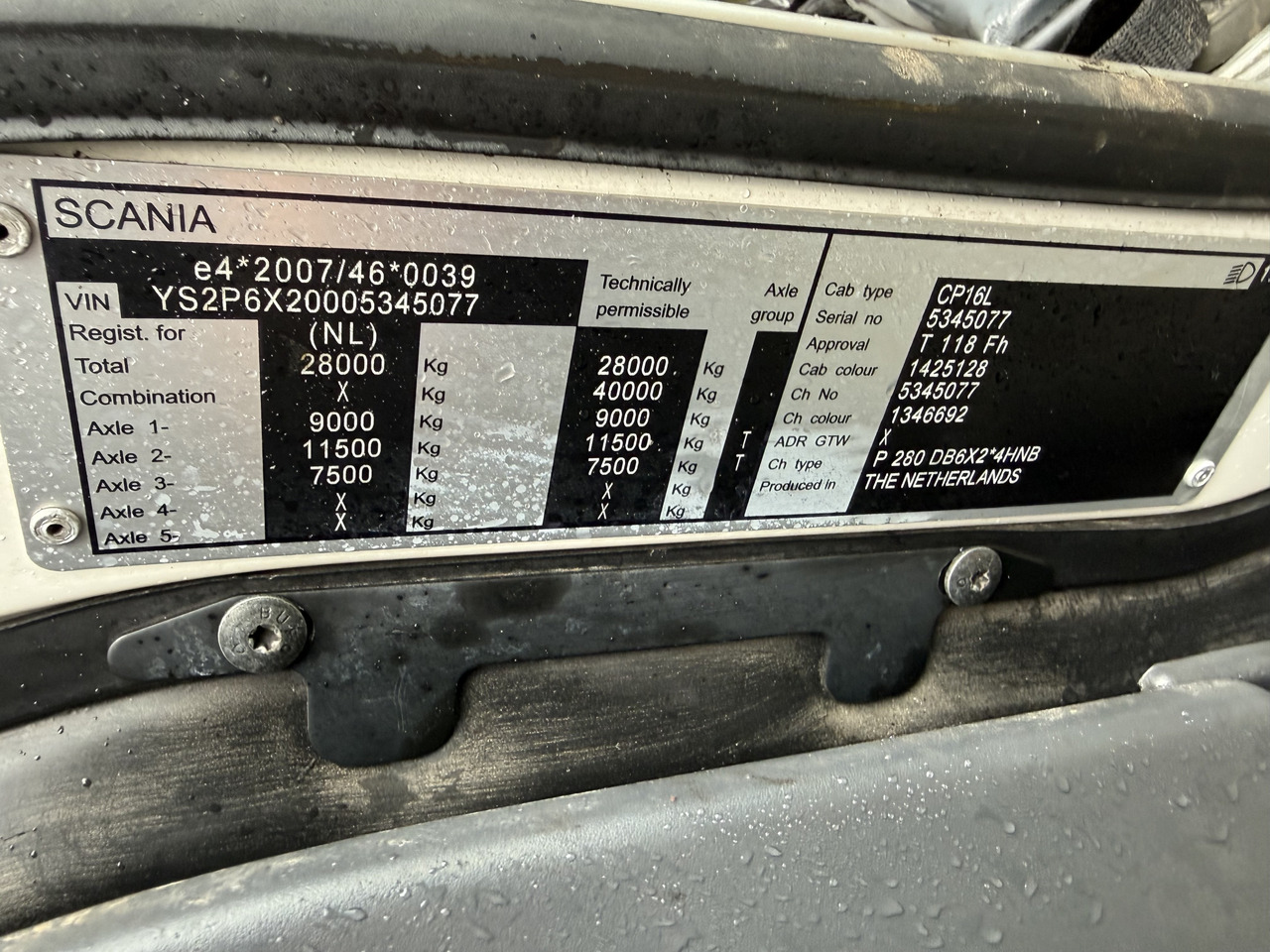 Scania P280 6X2*4 - Châssis cabine: photos 3 Scania P280 6X2*4 - Châssis cabine: photos 3