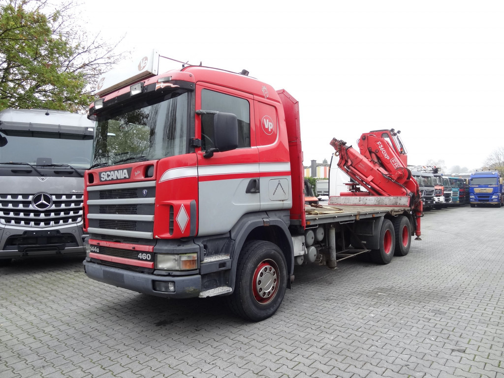 Scania R144 460 6X4 Fassi 360 bis 25 Meter - Camion grue, Camion plateau: photos 1 Scania R144 460 6X4 Fassi 360 bis 25 Meter - Camion grue, Camion plateau: photos 1