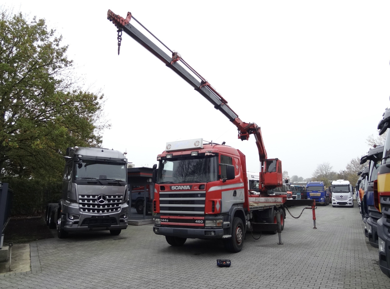 Camion grue, Camion plateau Scania R144 460 6X4 Fassi 360 bis 25 Meter: photos 13