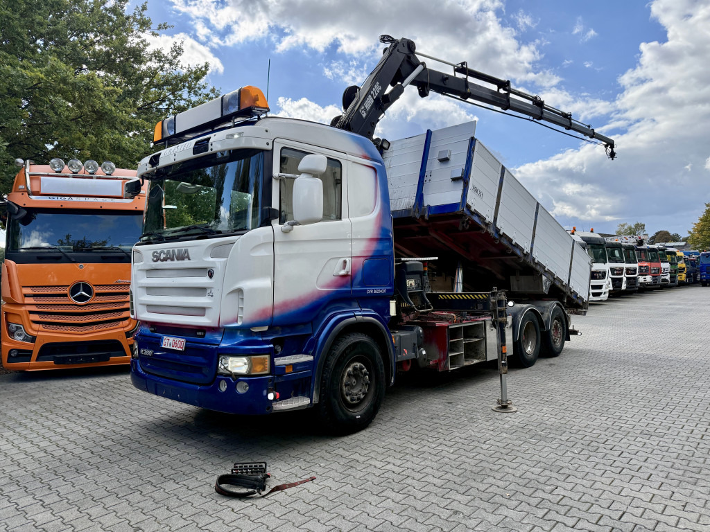 Scania R380 6X2*4 Kipper mit Kran HIAB 220 - Camion benne, Camion grue: photos 1 Scania R380 6X2*4 Kipper mit Kran HIAB 220 - Camion benne, Camion grue: photos 1
