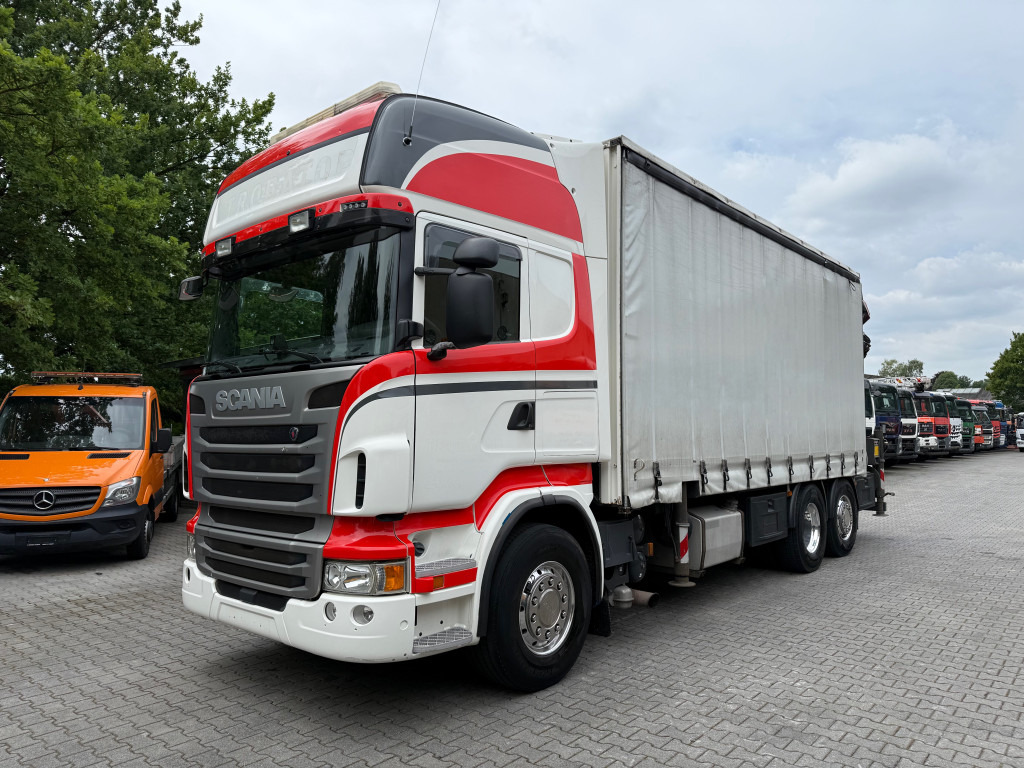 Scania R480 6X2 Palfinger 34002 bis 29 Meter - Camion à rideaux coulissants, Camion grue: photos 1 Scania R480 6X2 Palfinger 34002 bis 29 Meter - Camion à rideaux coulissants, Camion grue: photos 1