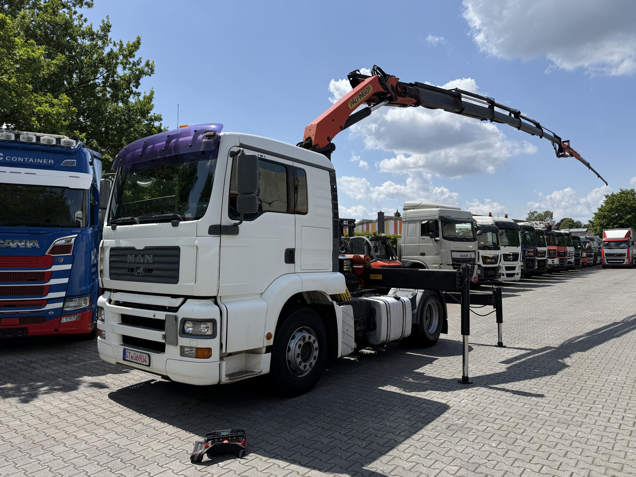 MAN TGA 18.430 Kran Palfinger 16502 bis 26.5 Meter - Tracteur routier: photos 1 MAN TGA 18.430 Kran Palfinger 16502 bis 26.5 Meter - Tracteur routier: photos 1