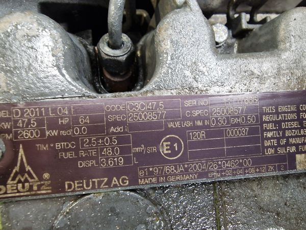 Deutz D2011 L04 Engine (Plant) - Moteur pour Engins de chantier: photos 3 Deutz D2011 L04 Engine (Plant) - Moteur pour Engins de chantier: photos 3