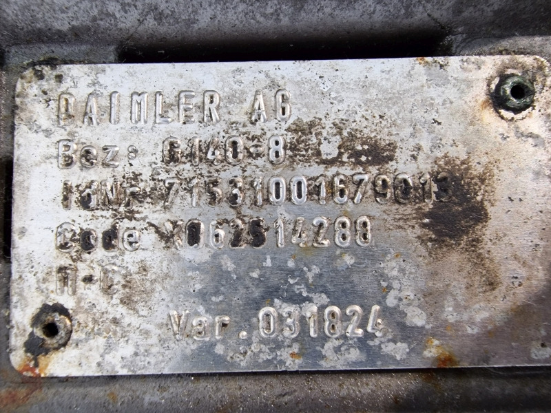 Boîte de vitesse Mercedes Benz G140-8 Gearbox: photos 9