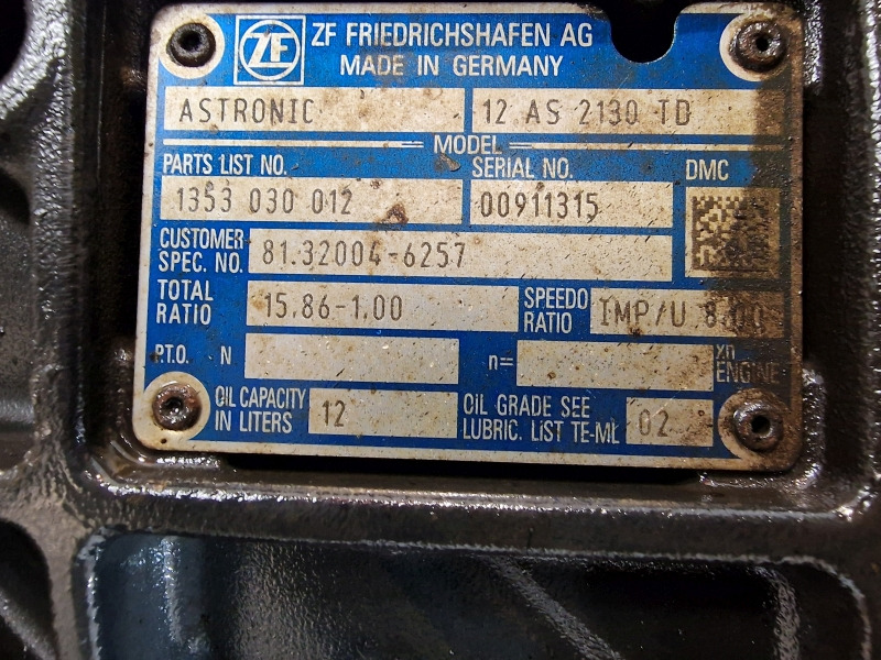 Boîte de vitesse ZF Astronic 12AS2130TD Gearbox: photos 11