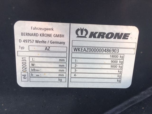 Krone AZ - Remorque porte-conteneur/ Caisse mobile: photos 2 Krone AZ - Remorque porte-conteneur/ Caisse mobile: photos 2