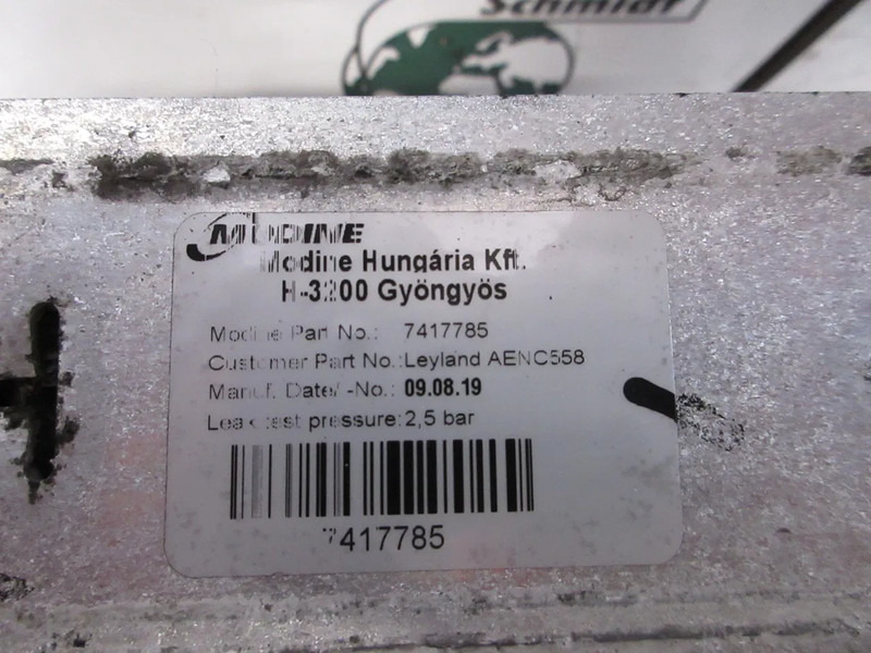 DAF 1708456 // 1708449 RADIATEUR INTERCOOLER DAF 230 LF MODEL 2020 - Radiateur pour Camion: photos 5 DAF 1708456 // 1708449 RADIATEUR INTERCOOLER DAF 230 LF MODEL 2020 - Radiateur pour Camion: photos 5