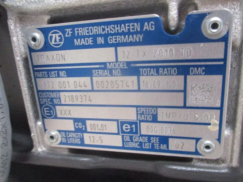 DAF 2189374 TRANSMISSIE TYPE 12 TX 2010 EURO 6 CF XF NIEUW! - Boîte de vitesse pour Camion: photos 5 DAF 2189374 TRANSMISSIE TYPE 12 TX 2010 EURO 6 CF XF NIEUW! - Boîte de vitesse pour Camion: photos 5