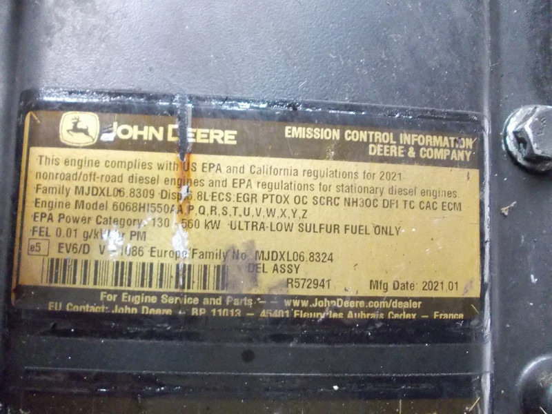 John Deere CD6068U157176//6068H1550 6,8L 2753F MOTOR CA 6000 UUR MODEL 2021 - Moteur pour Camion: photos 5 John Deere CD6068U157176//6068H1550 6,8L 2753F MOTOR CA 6000 UUR MODEL 2021 - Moteur pour Camion: photos 5