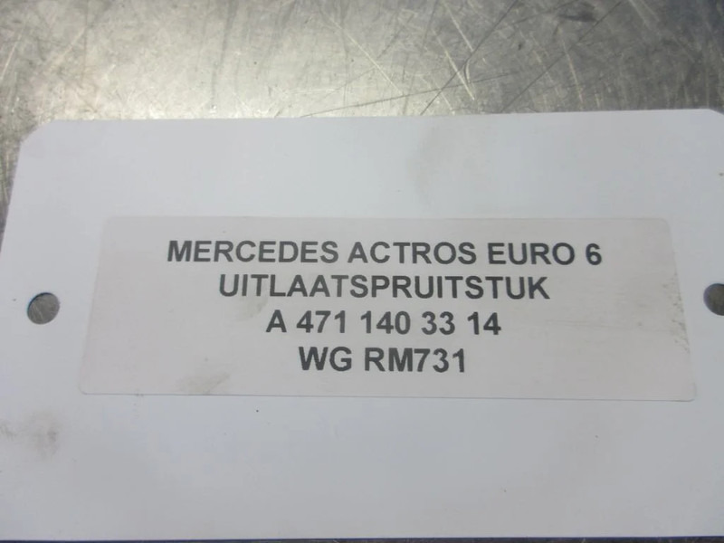 Mercedes-Benz A 471 140 33 14// 06 14 // 31 14 // 35 14 // SPRUITSTUK OM471LA EURO 6 - Collecteur d'échappement pour Camion: photos 4 Mercedes-Benz A 471 140 33 14// 06 14 // 31 14 // 35 14 // SPRUITSTUK OM471LA EURO 6 - Collecteur d'échappement pour Camion: photos 4