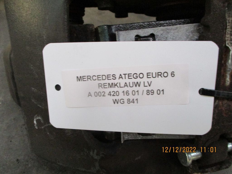 Mercedes-Benz ATEGO A 002 420 89 01// 16 01 REMKLAUW EURO 6 VOOR EN ACHTER - Étrier de frein pour Camion: photos 4 Mercedes-Benz ATEGO A 002 420 89 01// 16 01 REMKLAUW EURO 6 VOOR EN ACHTER - Étrier de frein pour Camion: photos 4