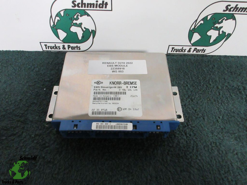 Renault 22358918 RENAULT D 210 EBS MODULEN EURO 6 - Système électrique pour Camion: photos 1 Renault 22358918 RENAULT D 210 EBS MODULEN EURO 6 - Système électrique pour Camion: photos 1