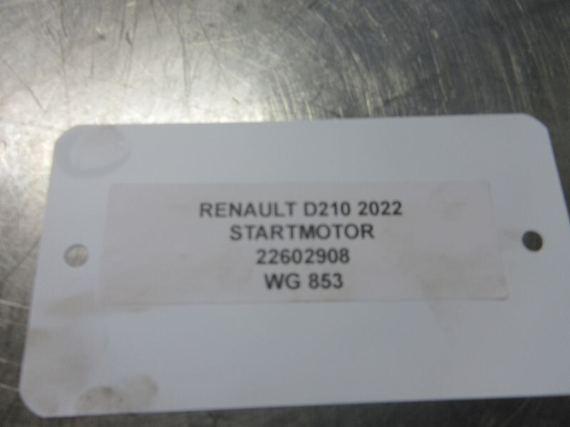 Renault 22602908 STARTMOTOR RENAULT D210 EURO 6 - Démarreur pour Camion: photos 3 Renault 22602908 STARTMOTOR RENAULT D210 EURO 6 - Démarreur pour Camion: photos 3