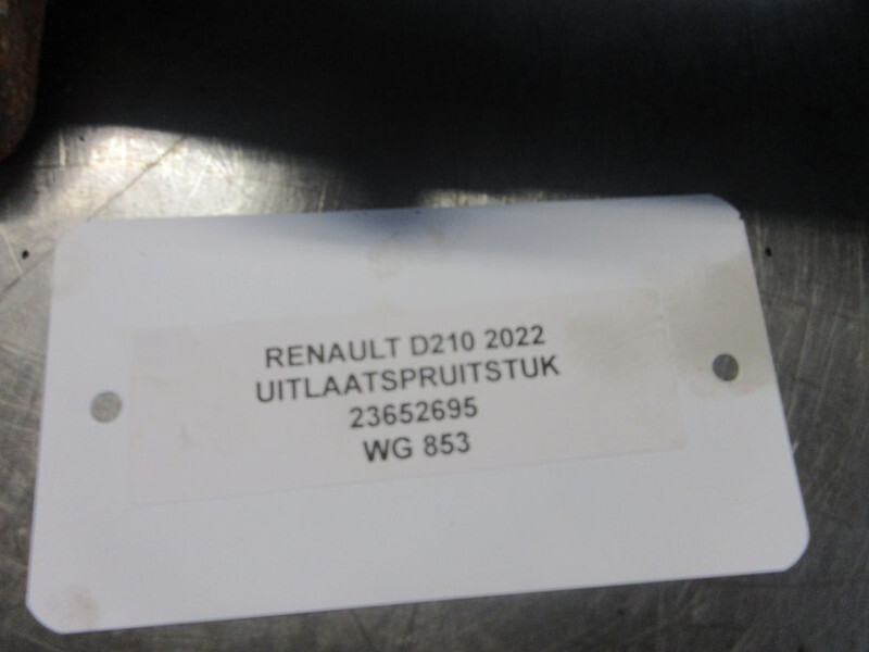 Renault 23652695 UITLAATSPRUITSTEUK RENAULT D 210 EURO 6 - Collecteur d'échappement pour Camion: photos 2 Renault 23652695 UITLAATSPRUITSTEUK RENAULT D 210 EURO 6 - Collecteur d'échappement pour Camion: photos 2