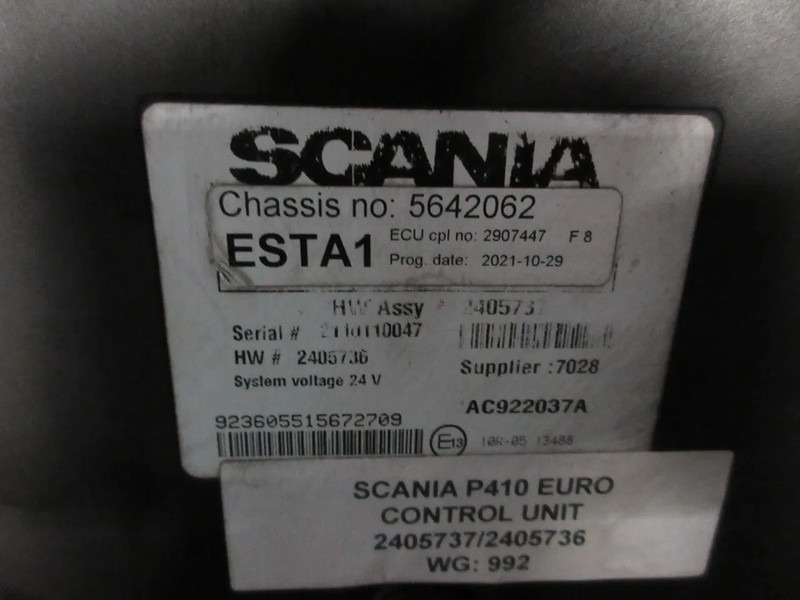 Scania 2405737//2405736//2907447 // ESTA1 MODULEN P 410 8X2 NGS - Système électrique pour Camion: photos 3 Scania 2405737//2405736//2907447 // ESTA1 MODULEN P 410 8X2 NGS - Système électrique pour Camion: photos 3