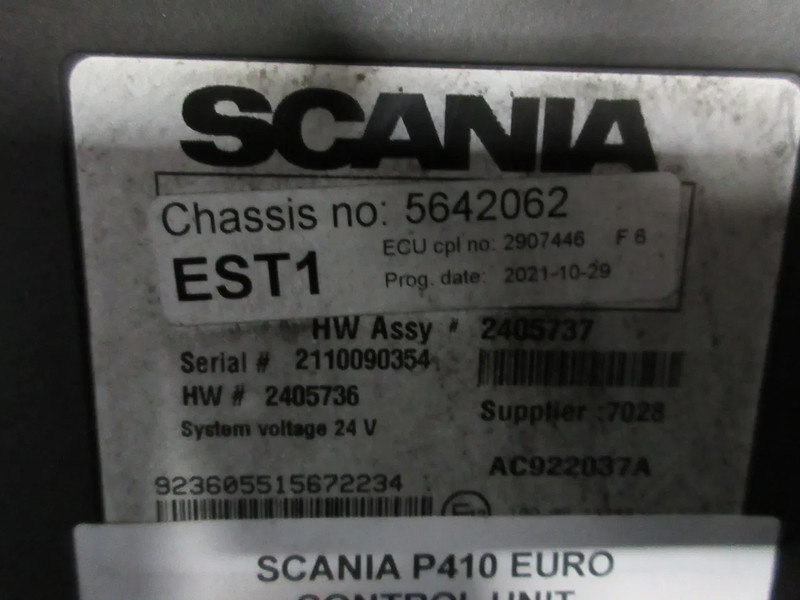 Scania 2907446 // 2405737//2405736 // EST1 MODULEN SCANIA P 410 8X2 NGS - Système électrique pour Camion: photos 3 Scania 2907446 // 2405737//2405736 // EST1 MODULEN SCANIA P 410 8X2 NGS - Système électrique pour Camion: photos 3
