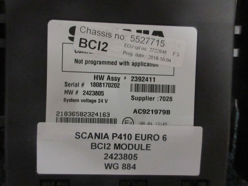 Scania P410 2423805 BCI2 MODULE EURO 6 - Système électrique pour Camion: photos 2 Scania P410 2423805 BCI2 MODULE EURO 6 - Système électrique pour Camion: photos 2