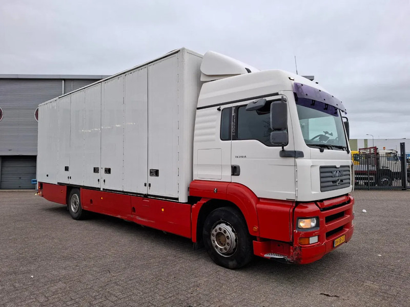 MAN TG310A / NL TRUCK / TUV:06-07-2026 / ONLY:249085 KM / SMART TACHO / 1SIDE OPEN / PLATFORM 2000 KG / AUTOMATIC / EURO-3 / 2002 - Camion fourgon: photos 2 MAN TG310A / NL TRUCK / TUV:06-07-2026 / ONLY:249085 KM / SMART TACHO / 1SIDE OPEN / PLATFORM 2000 KG / AUTOMATIC / EURO-3 / 2002 - Camion fourgon: photos 2